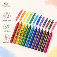Juego de Crayones de Cera Redondos No Tóxicos para Pintar a Mano, en Caja de 6, 8, 12 o 24 Colores, Personalizables, para Dibujo Infantil