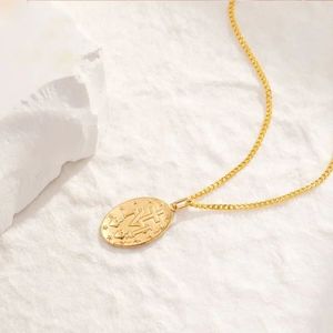 จี้พระแม่มารีทองคำ 18k พร้อมสร้อยคอสำหรับผู้หญิง Xinfly - Product Image 4
