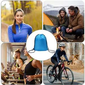 2026 New Year Branded <b>Drawstring</b> Gym <b>Backpack</b> Sport Back Pack Nylon Shoulder Bag for Gifts - Product Image 3