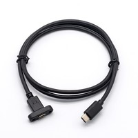 Câble d'extension USB Type C mâle à femelle avec câble de connecteur de verrouillage blindé à montage sur panneau à vis USB-C ligne d'extension