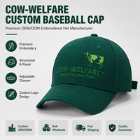 Casquette de baseball personnalisée EMPIRE PROTECTION de luxe avec lettres brodées, en sergé de coton noir structuré, 6 panneaux, réglable avec fermeture snapback