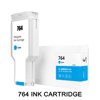 Cartouche compatible UltraColor 764 pour imprimante HP Designjet T3500, avec puce et encre pigmentée, 300 ml