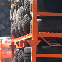 Rangement de pneus personnalisé, entrée en métal, stockage de haute qualité, entrepôt métallique, grand support à pneus pas cher avec chariot élévateur