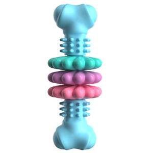 Colorido TPR <span class=keywords><strong>Bone</strong></span> Shape Luxury Classic <span class=keywords><strong>3D</strong></span> <span class=keywords><strong>Dog</strong></span> Chew Toy para perros extra grandes-Dentición y aburrimiento Buster - Product Image 1