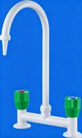 Robinet d'eau froide et chaude à sortie unique en laiton épais avec filtre intégré, type H, pour lavabo de laboratoire pharmaceutique et de R&D - Vente en gros à prix abordable