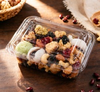 Boîte à gâteau en plastique PP recyclable et écologique, conteneur à pâtisserie transparent avec couvercle à charnière pour la présentation en boulangerie