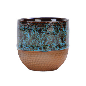 Tasse à café en céramique rétro faite à la main sans poignée, petite tasse à café expresso italienne - Product Image 1