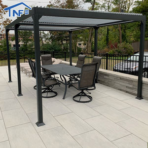 अनुकूलित 3X3 3X4 5x3 मोटर चालित आउटडोर <span class=keywords><strong>Gazebo</strong></span> वापस लेने योग्य छत एल्यूमीनियम Bioclimatic मंडम - Product Image 6