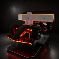Simulateur de course populaire à 3 écrans avec plateforme de mouvement dynamique, machine de jeu d'arcade pour divertissement commercial