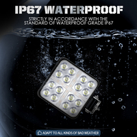 HAIZG — système d'éclairage universel, projecteur à LED 12/24V 48W, lampe de travail, camion, voiture, SUV, véhicule, projecteur