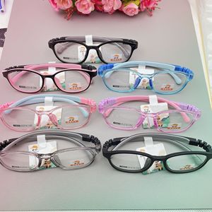Hỗn hợp thiết kế kính cảnh tượng khung chất lượng mềm Bộ nhớ kim loại quang học đa màu TR90 Silicone trẻ em Kính mắt Frames - Product Image 5