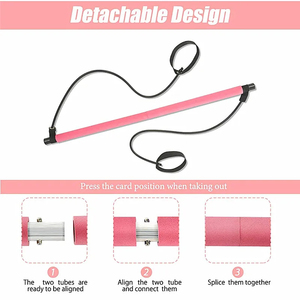 Bâton de Pilates multifonctionnel pour le fitness et le sport quotidien, équipement de mise en forme du corps, bande de résistance pour raffermir les muscles - Product Image 5