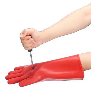 Gants d'isolation électrique haute tension de classe <span class=keywords><strong>2</strong></span> 20kv Gants de sécurité industrielle en latex de caoutchouc naturel industriel - Product Image 1