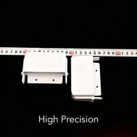 Kit de boîtier linéaire professionnel en métal pour éclairage intérieur, avec embouts de lumière LED incurvés de 95 mm pour purification, qualité supérieure