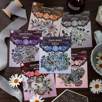 Journal de fleurs, autocollant pour scrapbooking, 6 modèles, 20 pièces/paquet