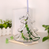 Ornements de Noël transparents à remplir soi-même, en plastique transparent, en forme de sapin de Noël, pour la décoration intérieure de la maison et des fêtes