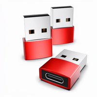 Adaptateur USB 3.0 mâle vers Type C femelle en alliage d'aluminium pour une charge rapide et un transfert de données sur téléphone, ordinateur portable, tablette