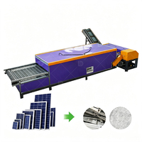 Machine professionnelle de séparation du verre des modules photovoltaïques pour l'élimination des couches de verre solaire usagées