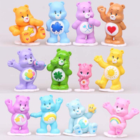 Nouveauté : Figurines d'ours colorées pour enfants, jouets de dessin animé, poupées et figurines d'action