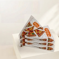 Dreieckiger Lebensmittelbehälter mit individuellem Druck, Pizzastück-Box, Takeaway-Papierverpackung für Lebensmittel