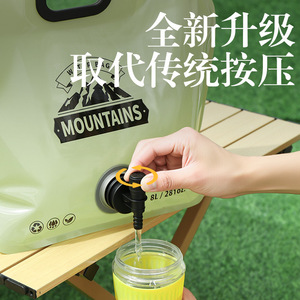 Portable Water Storage Bag 8L Foldable For <b>Hiking</b> <b>Camping</b> Outdoor Use With Large Mouth Drinking Water Capacity - Product Image 5