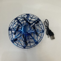 Mini Dron de 4 Ejes con Sensor Infrarrojo, Control Remoto con Gota de Agua y Cable USB, Azul