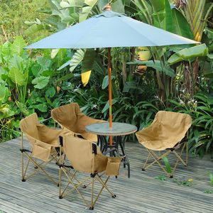 Chaise lune pliante d'extérieur – Fauteuil inclinable portable pour bureau et camping, chaise de plage avec structure en fer, mobilier d'extérieur - Product Image 2