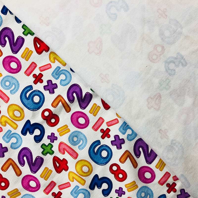 Детская Удобная хлопковая ткань с принтом 95 хлопок 5 спандекс на заказ