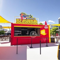 Restaurant de restauration rapide et boutique éphémère 2026 Mini magasin Conteneur en acier préfabriqué Bar avec roues pour utilisation en extérieur Tiny Mobile Shop