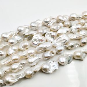 Bán Buôn Khoảng <span class=keywords><strong>22Mm</strong></span> 3A Lớp Big White Nước Ngọt <span class=keywords><strong>Loose</strong></span> Ngọc Trai Đục Lỗ Ngọc Trai Tự Nhiên Baroque Để Làm Đồ Trang Sức Vòng Cổ - Product Image 3