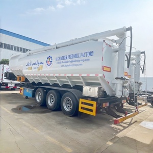Semirremolque Personalizado de 3 Ejes y 55 CBM para Transporte de Alimentos a Granel, Tanque para Alimentos de Animales, Ganado, Cerdos y Pollos - Product Image 2