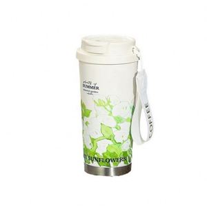 Taza de Café Promocional de Acero Inoxidable 316, Taza Aislada con Revestimiento Interior de Cerámica, Pajita, Logotipo Personalizado, Aislamiento Térmico de 6 a 12 Horas - Product Image 2