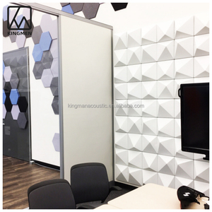 Paneles de Pared KINGMAN de PET 3D de Alta Densidad Paneles Acústicos de Poliéster con Absorción de Sonido para Uso en Oficina Almacén Exterior y Dormitorio - Product Image 4