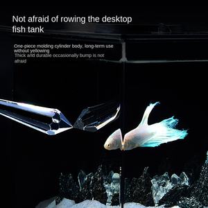 YEE Factory Vente en gros Aquarium Nano de 10 gallons en plastique acrylique Mini aquarium pour poissons Betta avec lumière d'aquarium USB et pompe à eau - Product Image 5