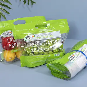 Sacs en plastique perforés de magasin de supermarché pour le sac en plastique de fruits frais et de Vege