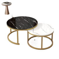 Table basse moderne de haute qualité, grande et petite, ronde, pour salon, vente chaude en usine