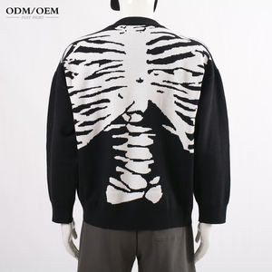 Suéter Jacquard Personalizado OEM y ODM para Hombre, Suéter de Punto de Manga Larga con Cuello Redondo, Suéter de Punto de Diseño para Hombre para Invierno - Product Image 4