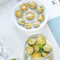 Fabriekslevering FD Watergeconserveerde Gesneden Groene/Gele Kumquat 100% Verse Fruitthee Zure Smaak Openluchtgekweekt