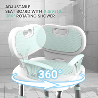 Chaise de douche réglable en hauteur KY-8401A pour personnes âgées