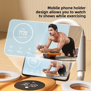 Roue abdominale à rebond automatique avec double support <span class=keywords><strong>pour</strong></span> les coudes, équipement de fitness à domicile <span class=keywords><strong>pour</strong></span> affiner le <span class=keywords><strong>ventre</strong></span>, appareil d'entraînement musculaire sportif - Product Image 3