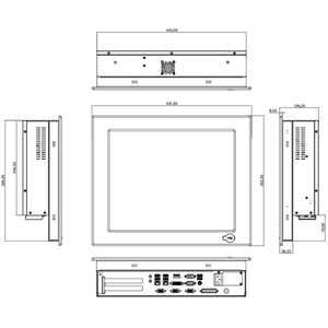 17-дюймовый промышленный панельный ПК с сенсорным экраном, работающий при солнечном свете, четырехъядерный процессор i3/i5/i7, моноблок - Product Image 6