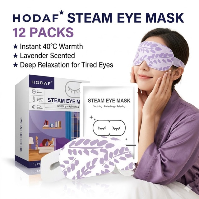 OEM/ODM Lavender Steam Eye Mask Bulk Wholesale Disposable Heating Eye Mask for Beauty & Personal Care