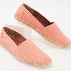 Scarpe basse da donna a buon mercato scarpe da donna intrecciate espadrillas rosa caldo - Product Image 1
