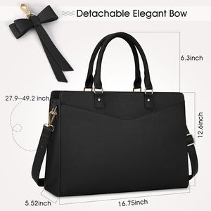 <b>Women's</b> laptop bag PU handbag business office work bag waterproof <b>briefcase</b> computer handbag lightweight handbag - Product Image 6