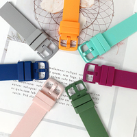 Bracelet de montre universel en silicone caoutchouc 20mm 22mm à libération rapide, bracelet de poignet blanc pour Moonswatch
