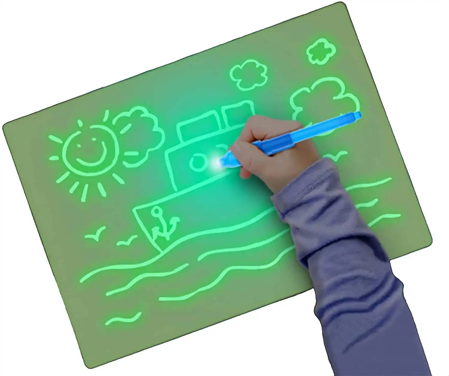 Hot Selling Tekening Met Licht Plezier Kinderen Graffiti Schilderij Lichtgevende 3d Fluorescerende Tekentafel