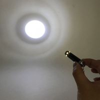 Expédition rapide 1 en 1 avec DHL, lampe torche LED à piles LR41 en aluminium, mini lampe UV portable, détecteur de billets, porte-clés