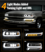 Faros LED para Chevrolet Silverado 1500 2500 1999 2000 2001 2002, Accesorios para Chevrolet Tahoe 2000-2006, Luces LED con DOT