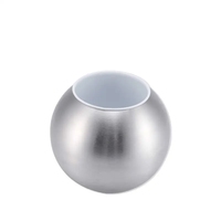 Vente chaude Bol Forme Acier Inoxydable Finition Brossée Salle De Bains Brosse De Nettoyage Toilette Porte-Brosse