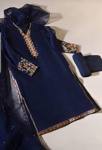 Belle --- tendance --- Kurta avec pantalon-robe pour la fête-usure-robe avec belle-travail applique pour la fête/mariage = 2021 - Product Image 2